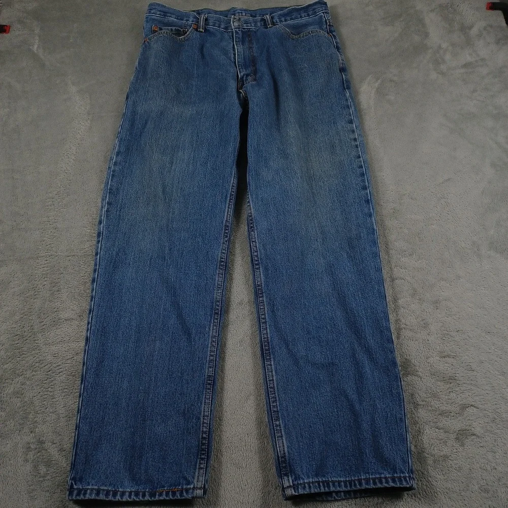 Levis 550 Jeans Mens 36x32 Blue Relaxed Fit Straight Leg Denim Classic Y2K Style